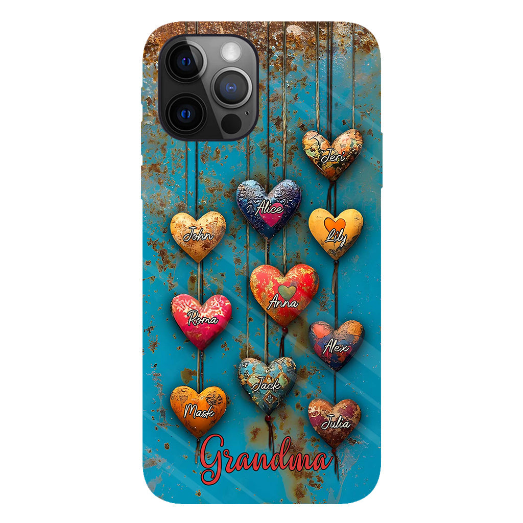 Grandma's Mom's Sweethearts - Personalized Grandma Full Print Phone Case