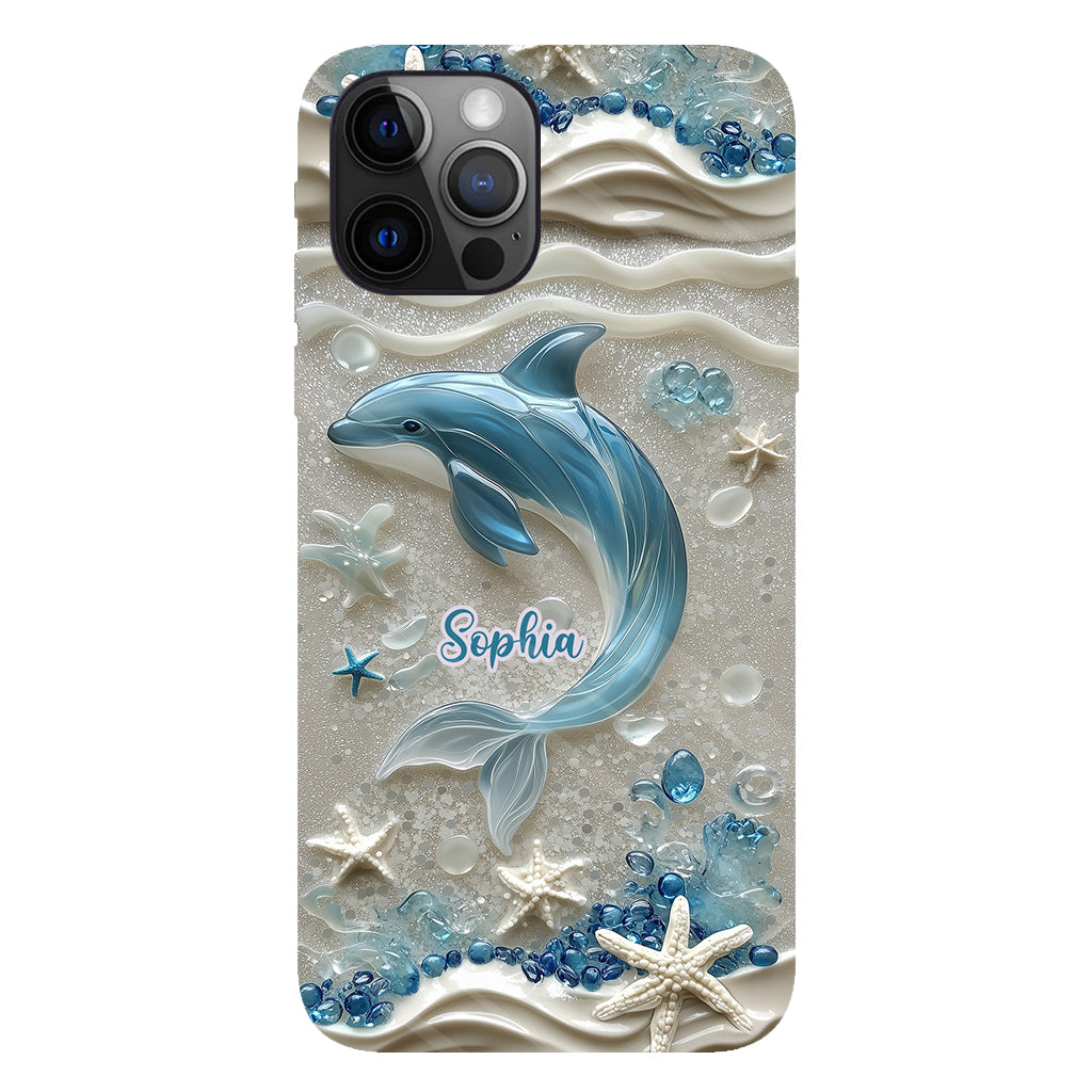 Love Dophins - Personalized Dolphin Full Print Phone Case