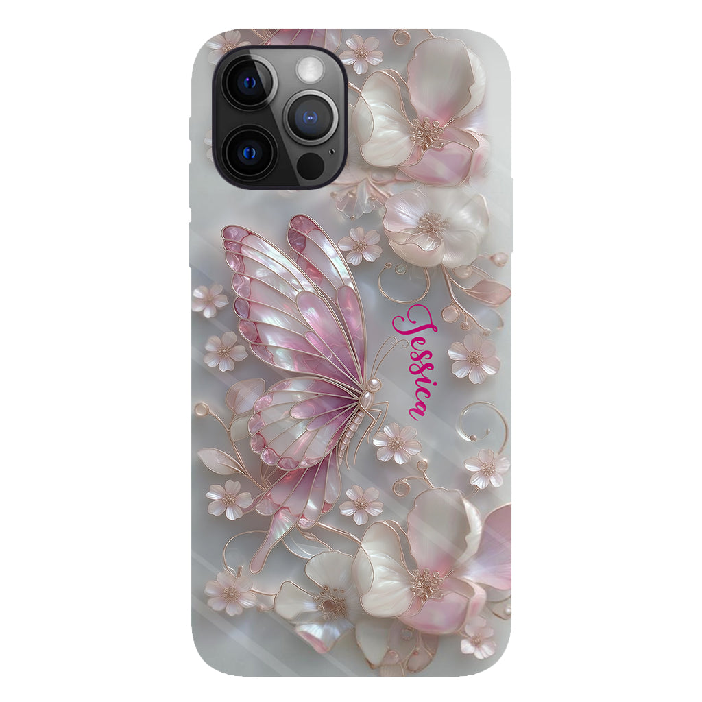 Love Butterflies - Personalized Butterfly Full Print Phone Case