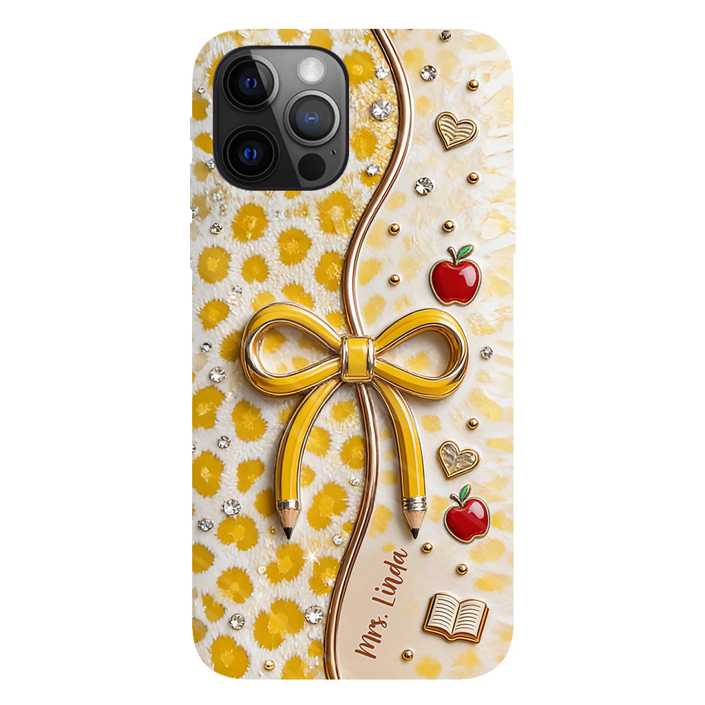 Back To School - Personalized Teacher Full Print Phone Case