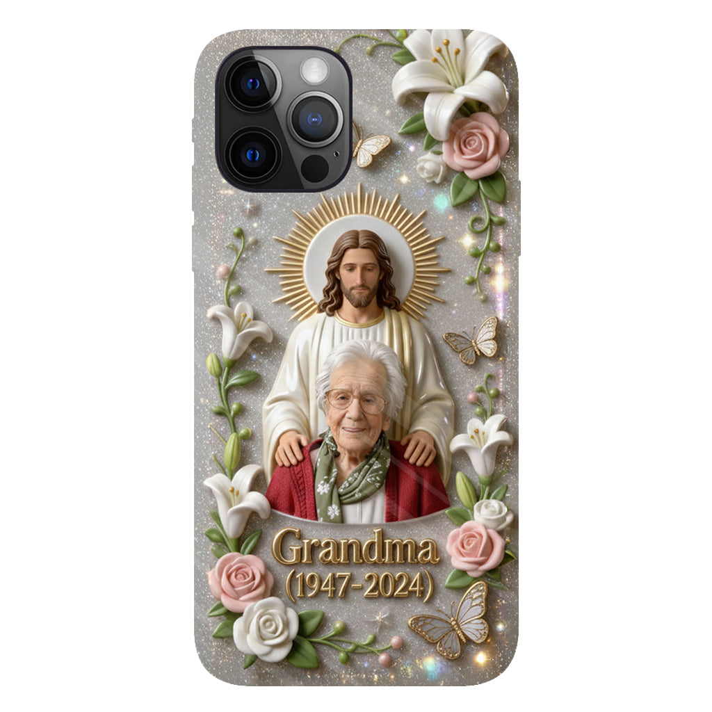 Memorial Gift for Lost of Loved One, Faith in God - Personalized Memorial Full Print Phone Case