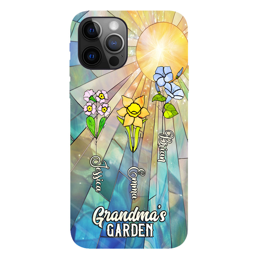 Grandma's Garden - Personalized Grandma Full Print Phone Case