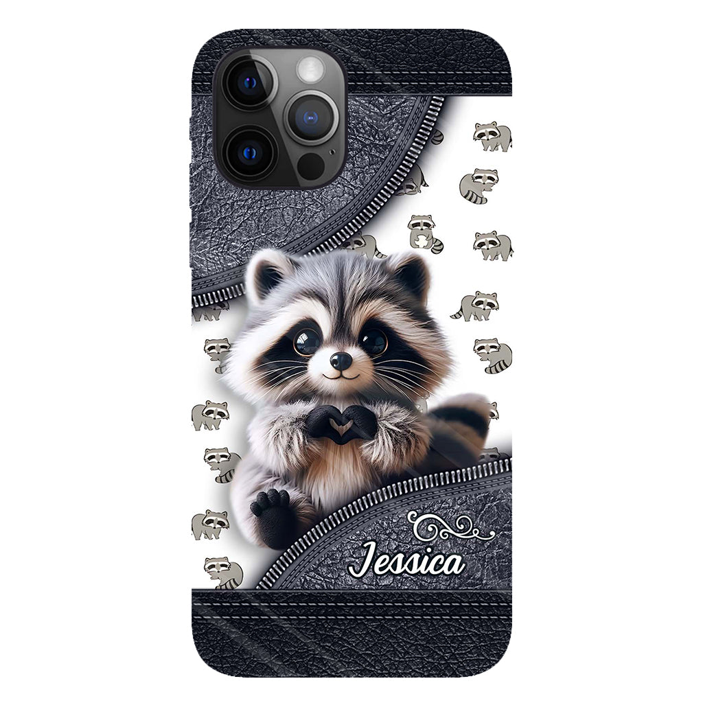 Adorable Raccoon - Personalized Raccoon Full Print Phone Case