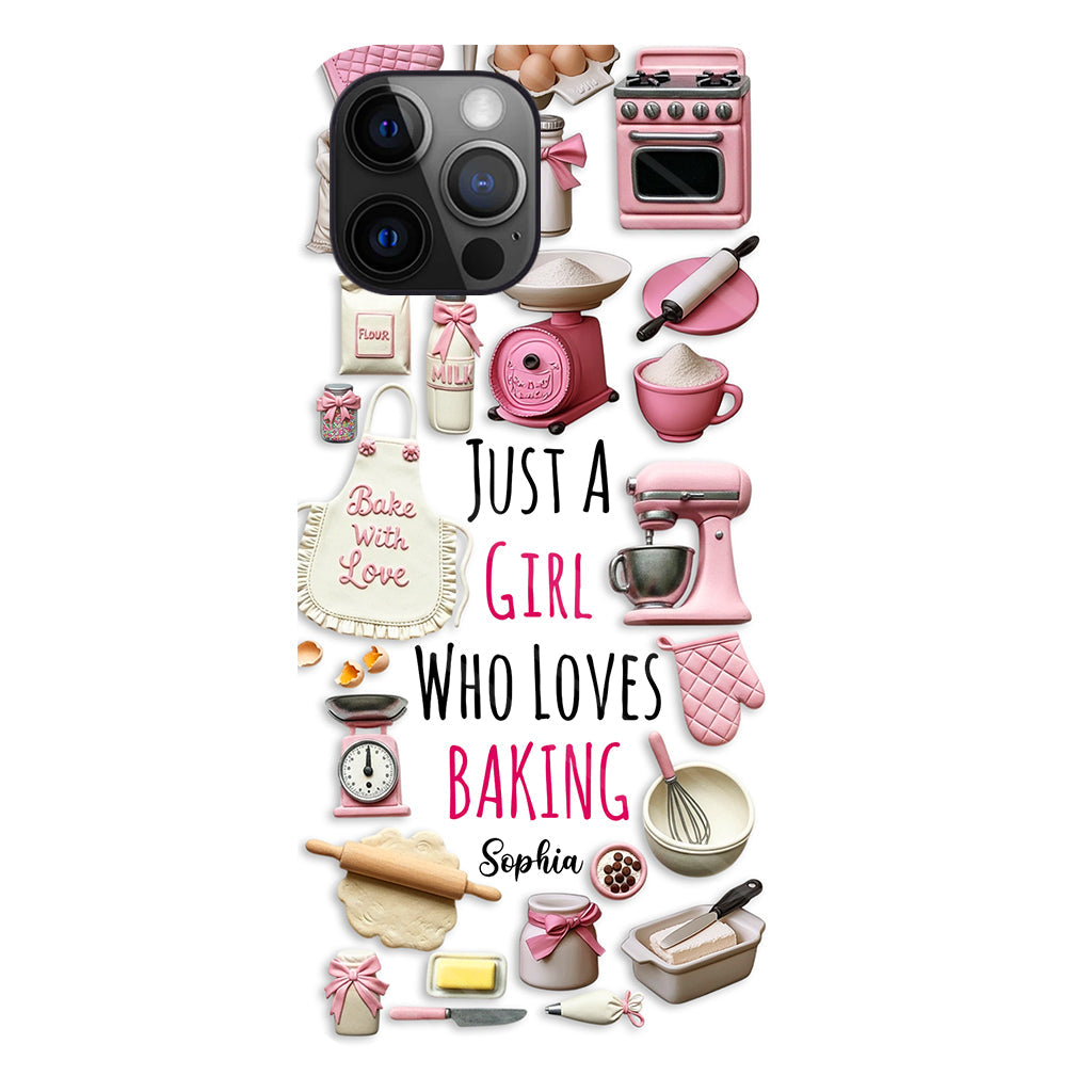 Just A Girl Who Loves Baking - Personalized Baking Full Print Phone Case