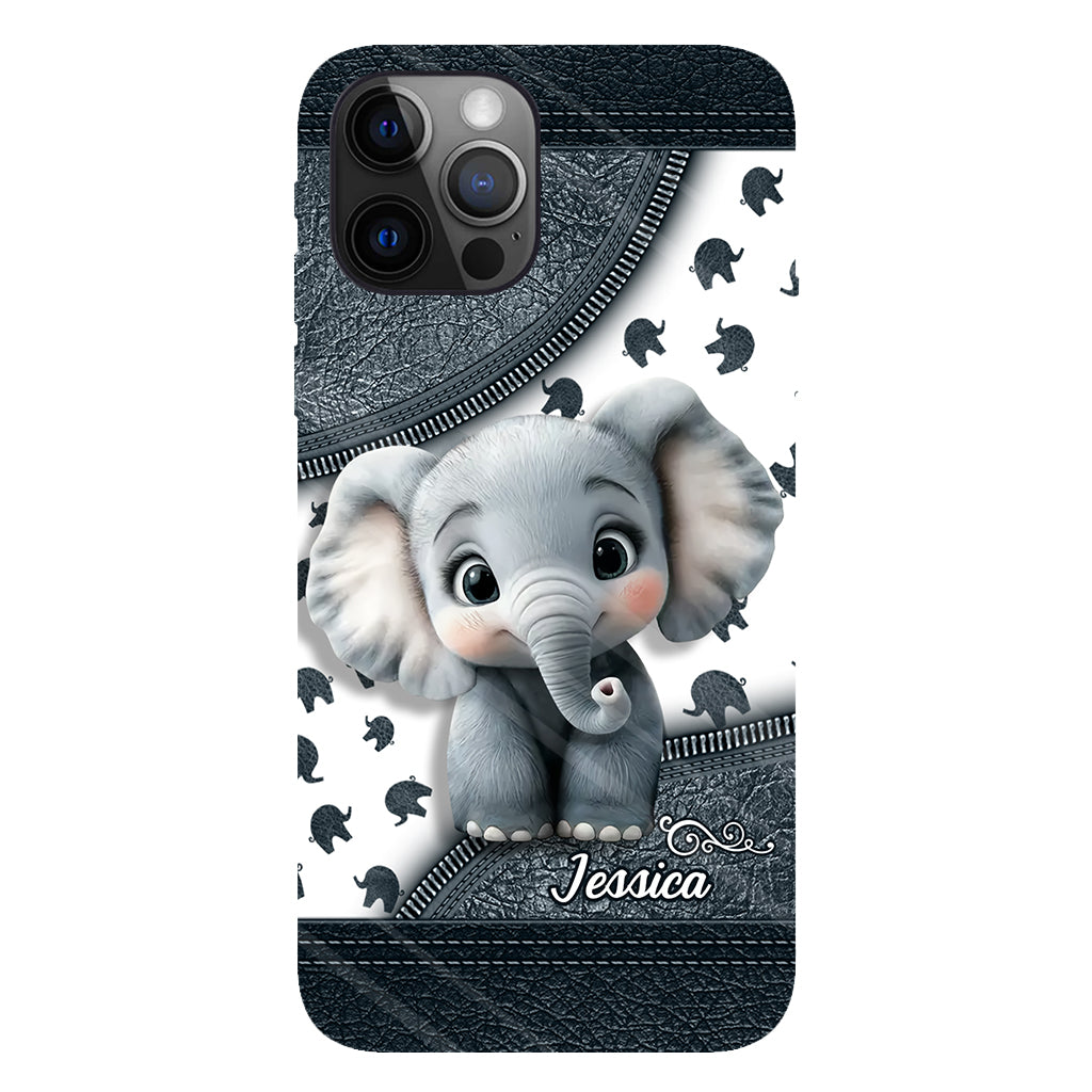 Cute Baby Elephant - Personalized Elephant Full Print Phone Case