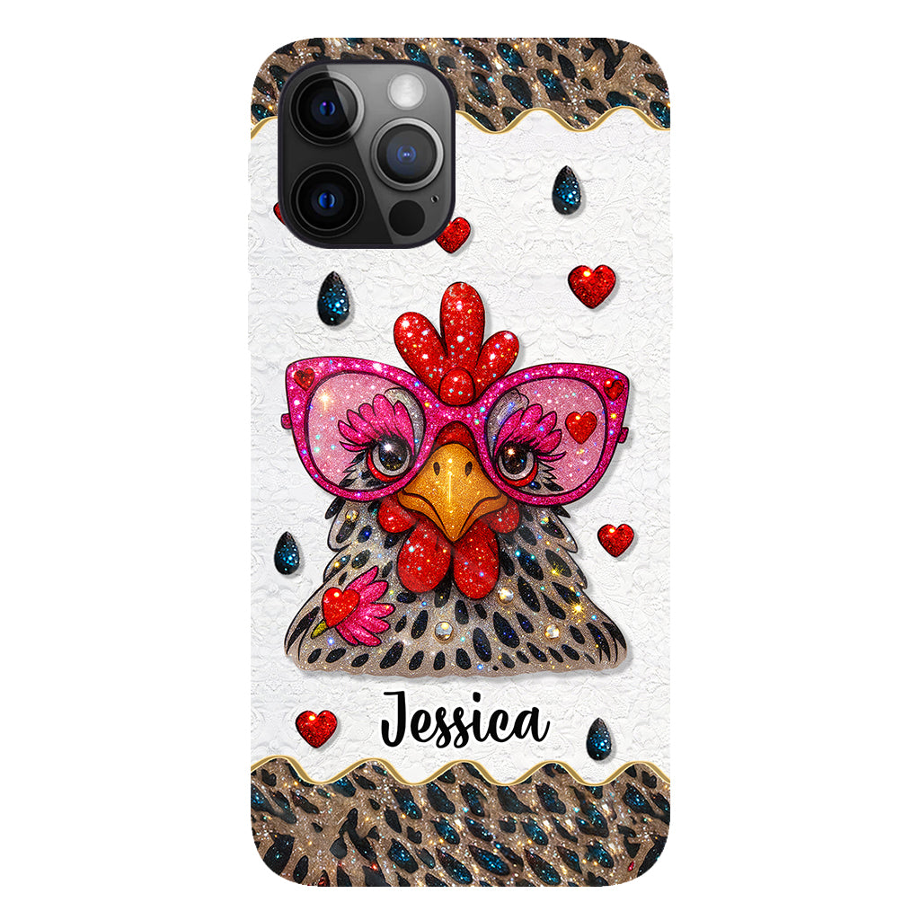 Crazy Chicken Lady - Personalized Chicken Full Print Phone Case