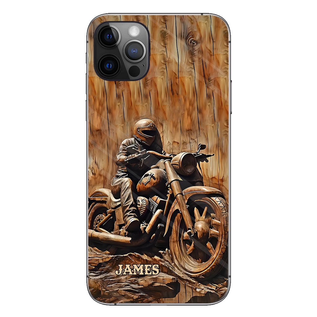 Never Underestimate An Old Man With A Motorcycle - Personalized Biker Phone Case