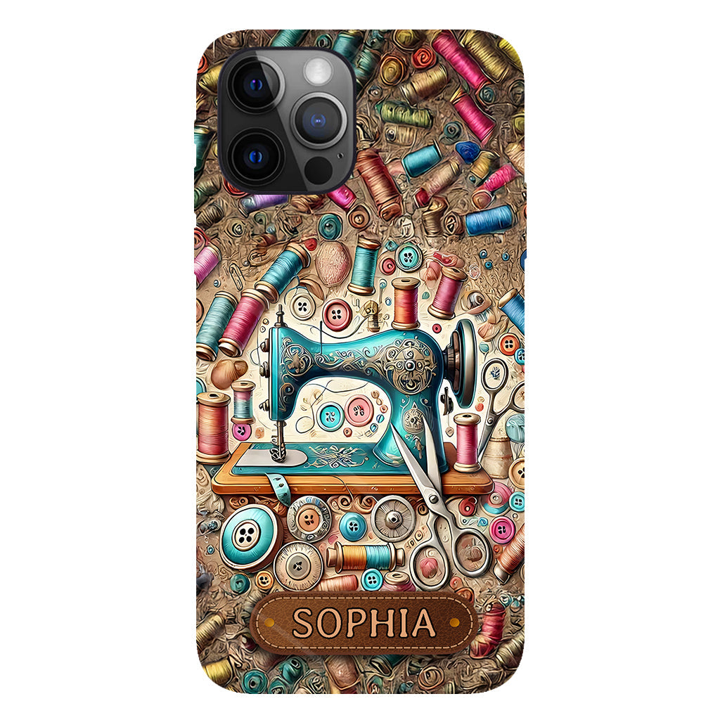 Love Sewing - Personalized Sewing Full Print Phone Case