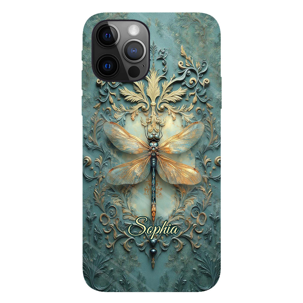 Stunning Dragonfly - Personalized Dragonfly Full Print Phone Case