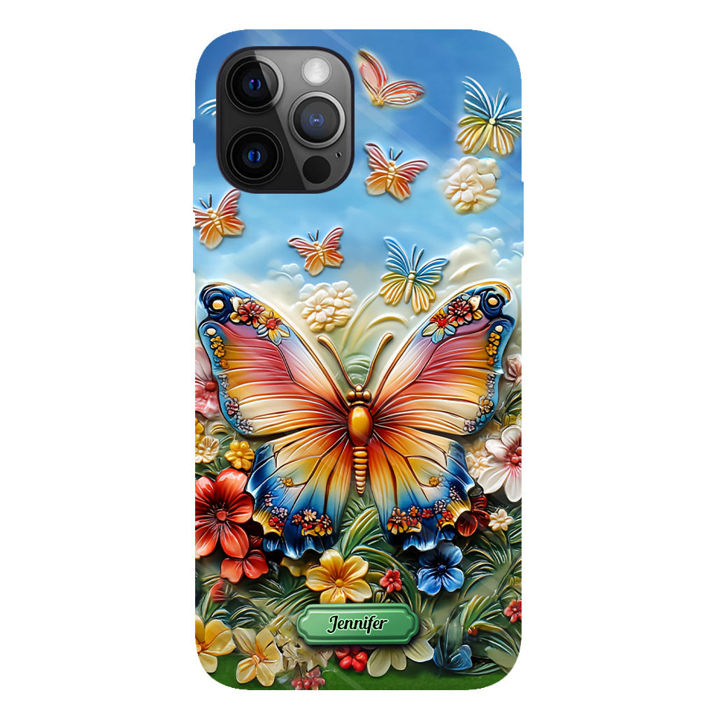 Beautiful Butterfly Bee Dragonfly Hummingbird - Personalized Butterfly Full Print Phone Case