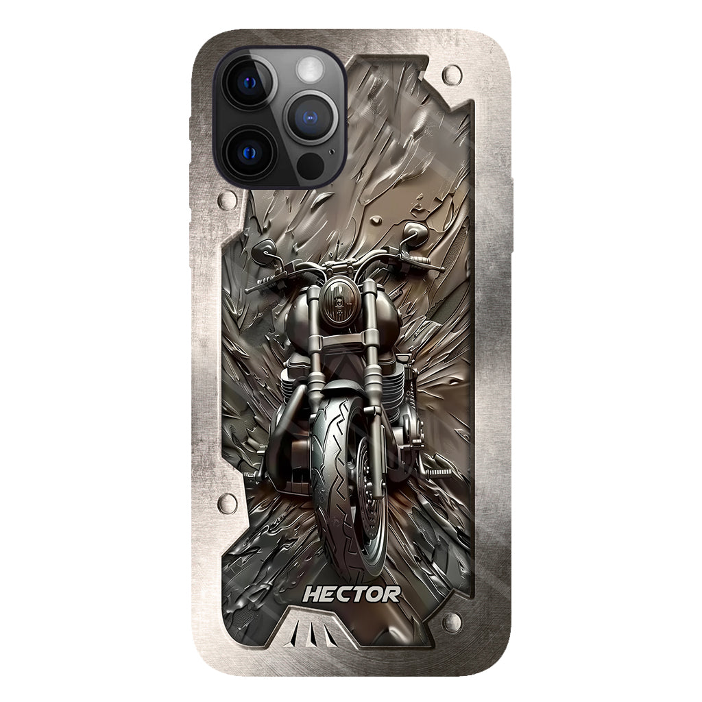 Vintage Motorcycle - Personalized Biker Full Print Phone Case
