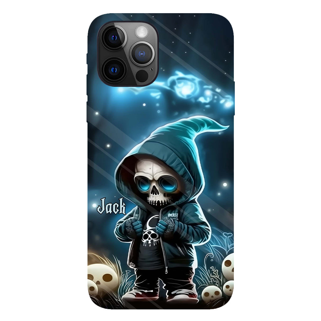 Cool Dude - Personalized Skull Full Print Phone Case