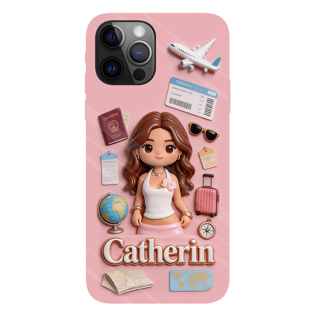 Traveling Lover - Personalized Travelling Full Print Phone Case