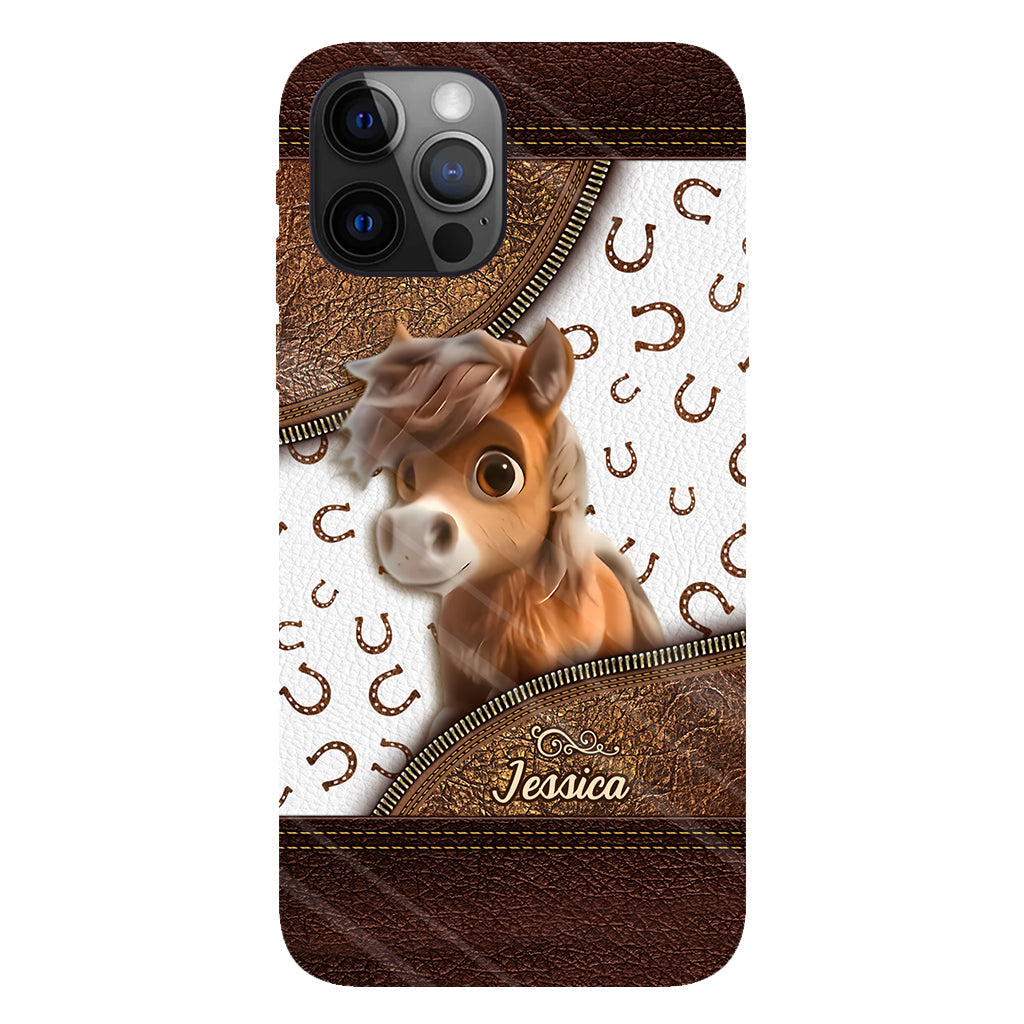 Cute Horse - Personalized Horse Full Print Phone Case