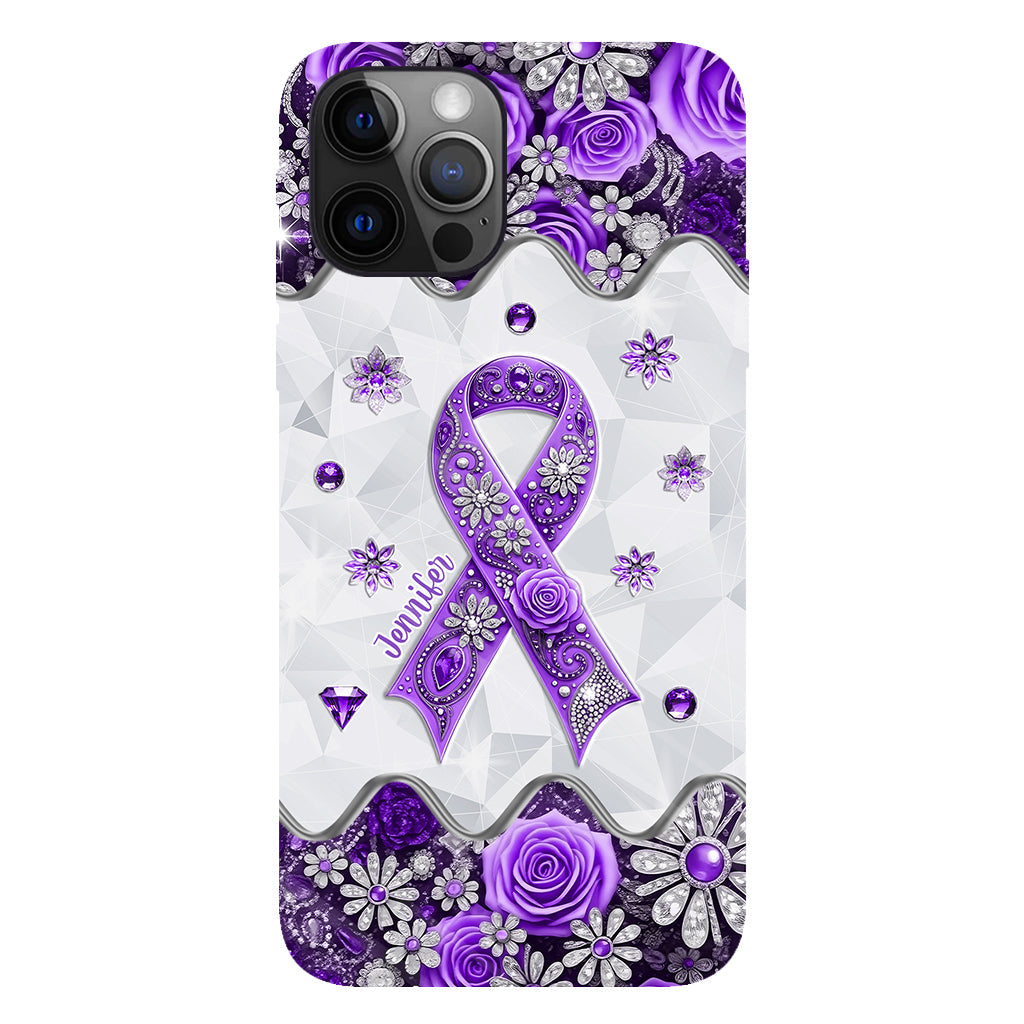 Cancer Awareness - Personalized Pancreatic Cancer Awareness Full Print Phone Case