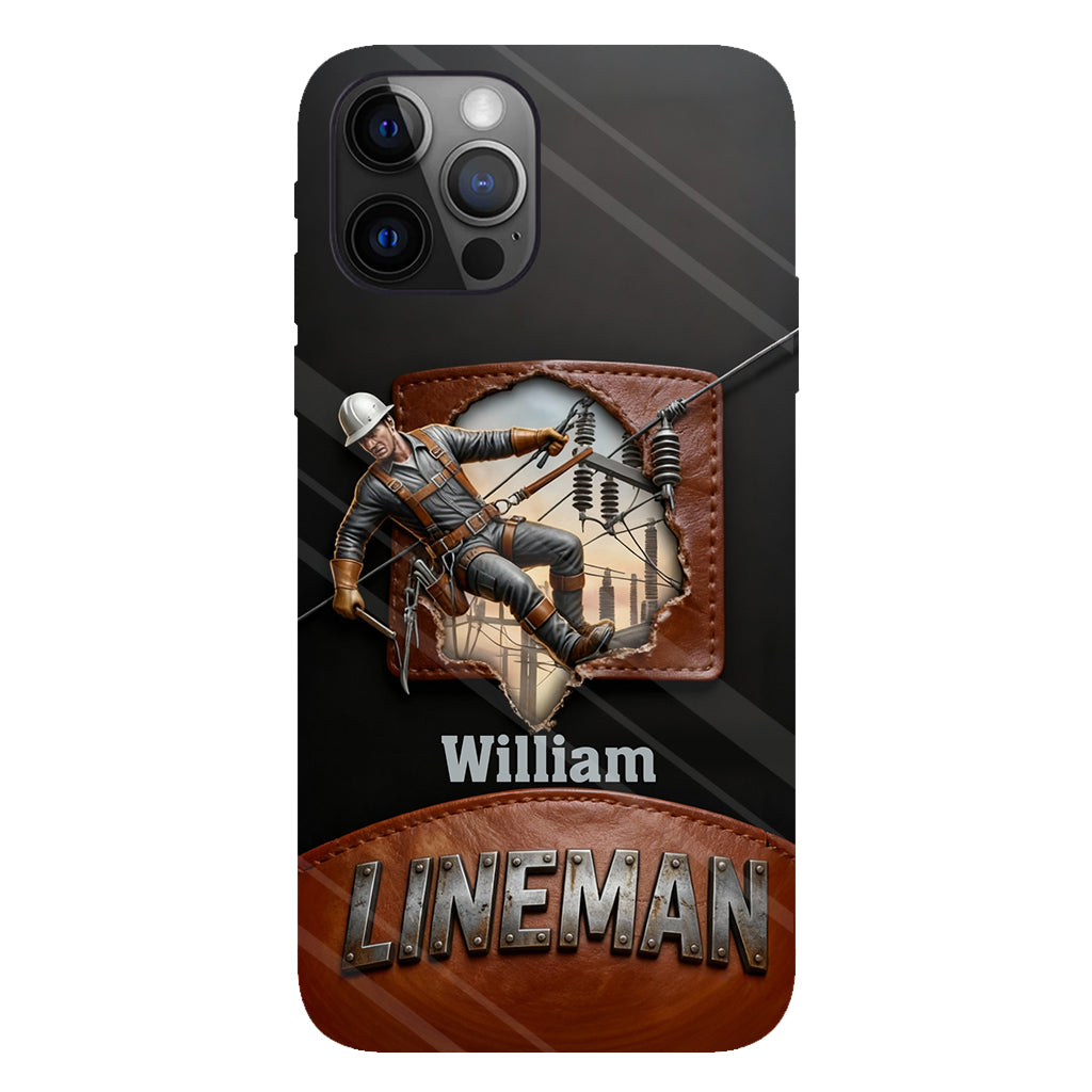 Cool Lineman - Personalized Lineman Full Print Phone Case