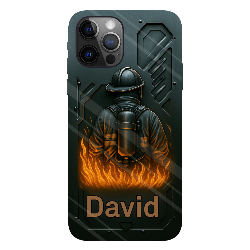 The Strone One - Personalized Firefighter Full Print Phone Case