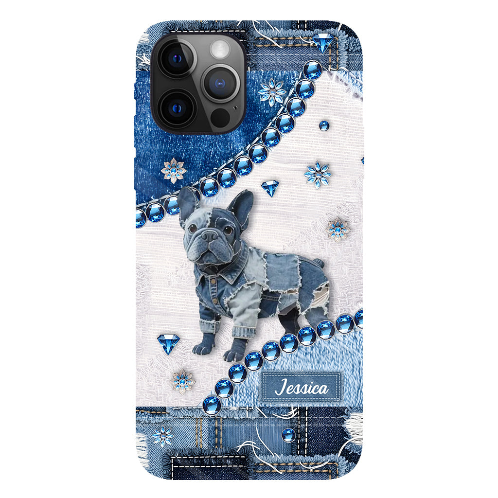 Cute Bulldog - Personalized Dog Full Print Phone Case