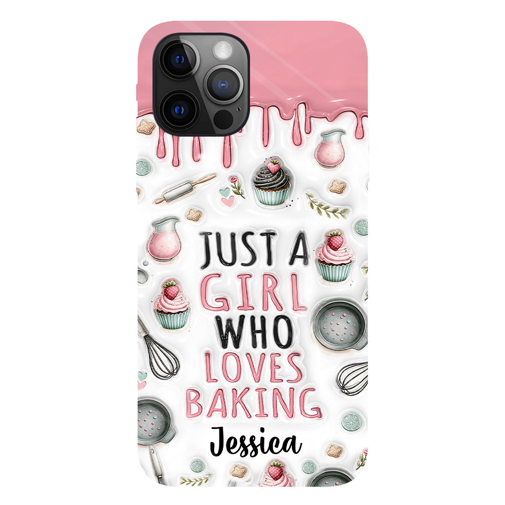 Just A Girl Who Loves Baking - Personalized Baking Full Print Phone Case
