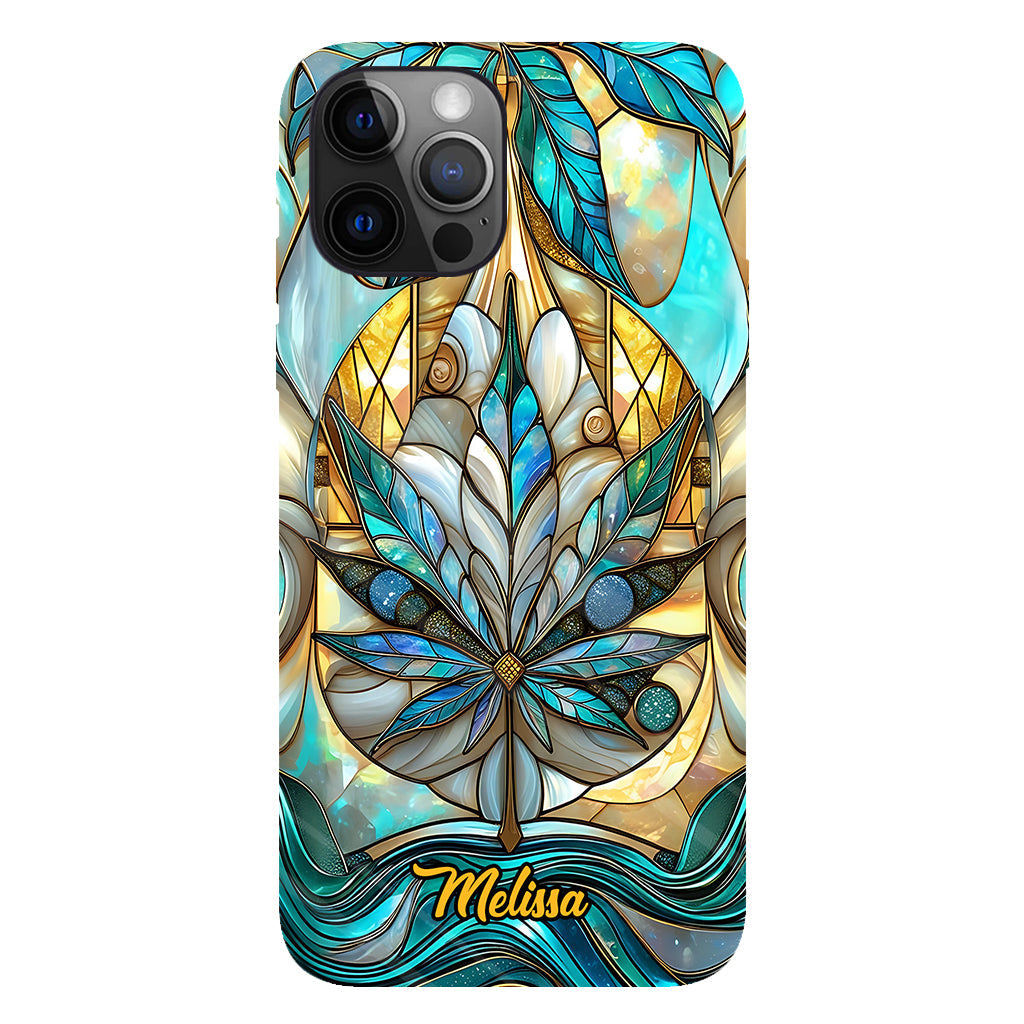 Stunning Leaf - Personalized Weed Full Print Phone Case
