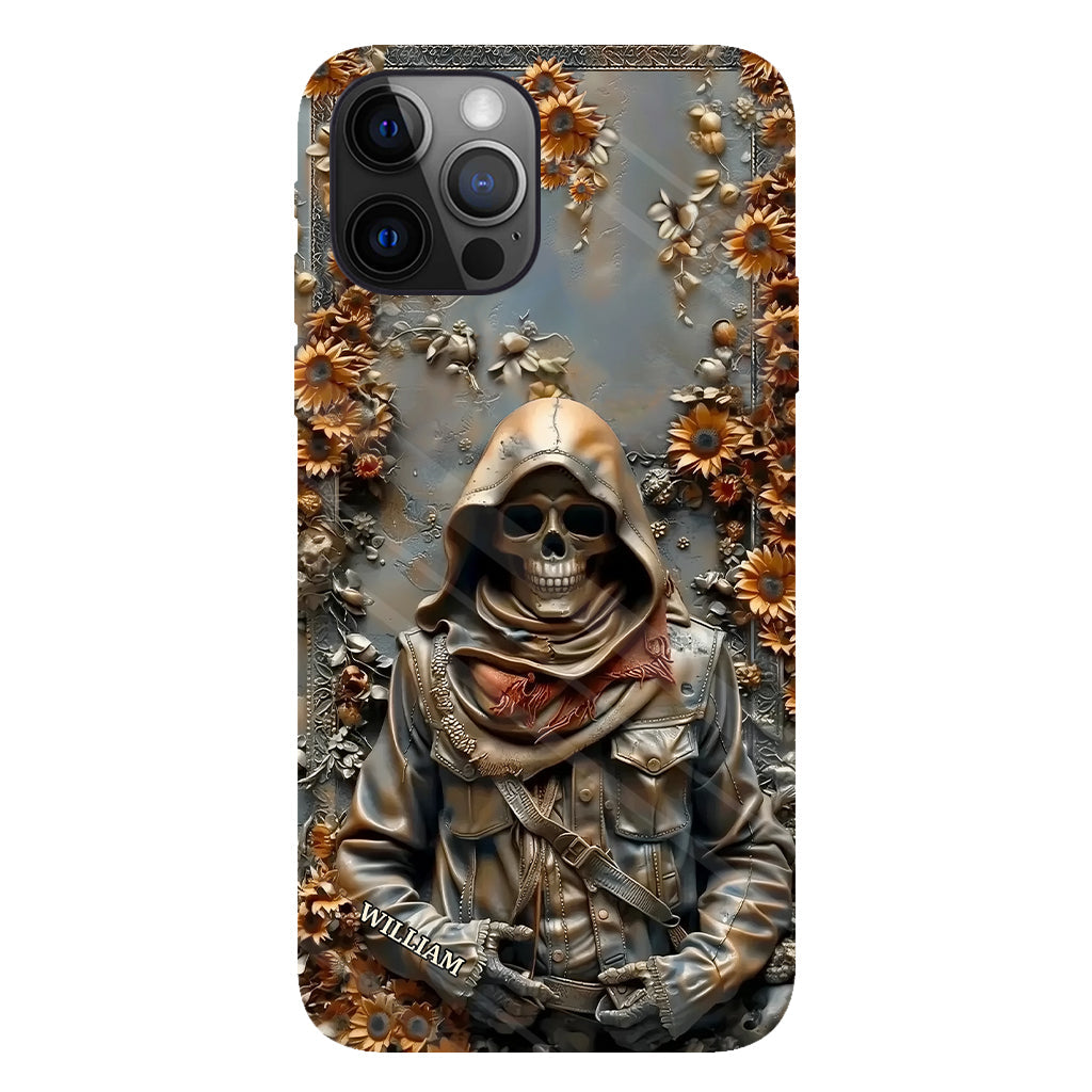 Vintage Skull - Personalized Skull Full Print Phone Case