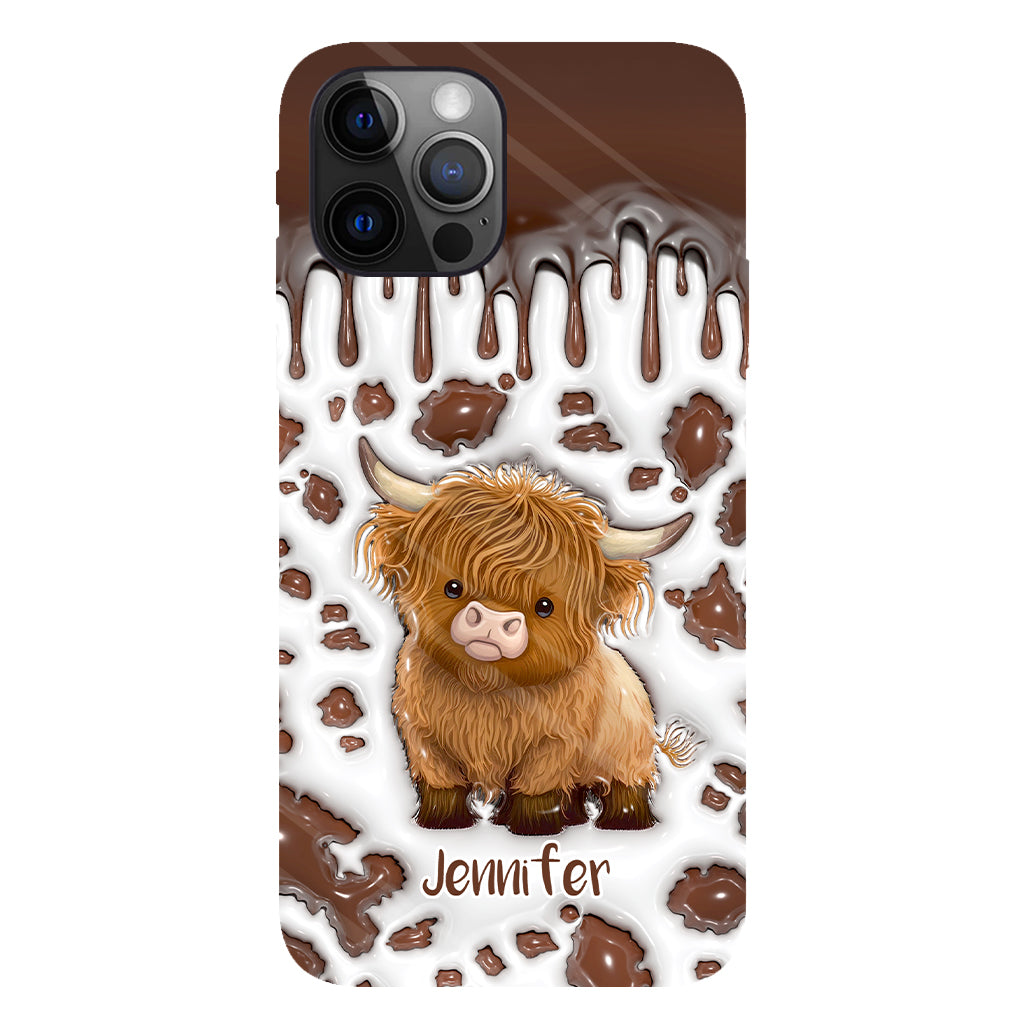 Just A Girl Who Loves Highland Cow - Personalized Full Print Phone Case