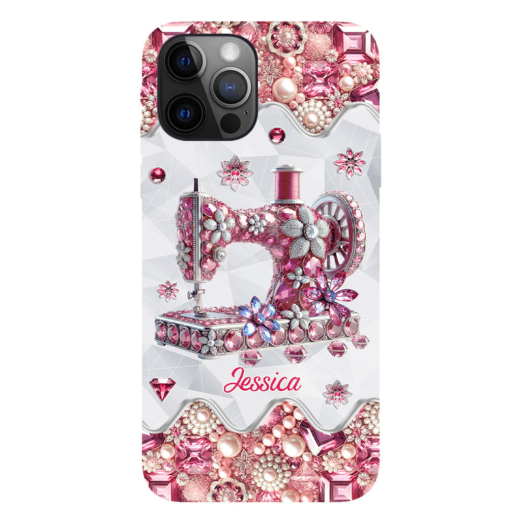 Just A Girl Who Loves Sewing - Personalized Sewing Full Print Phone Case