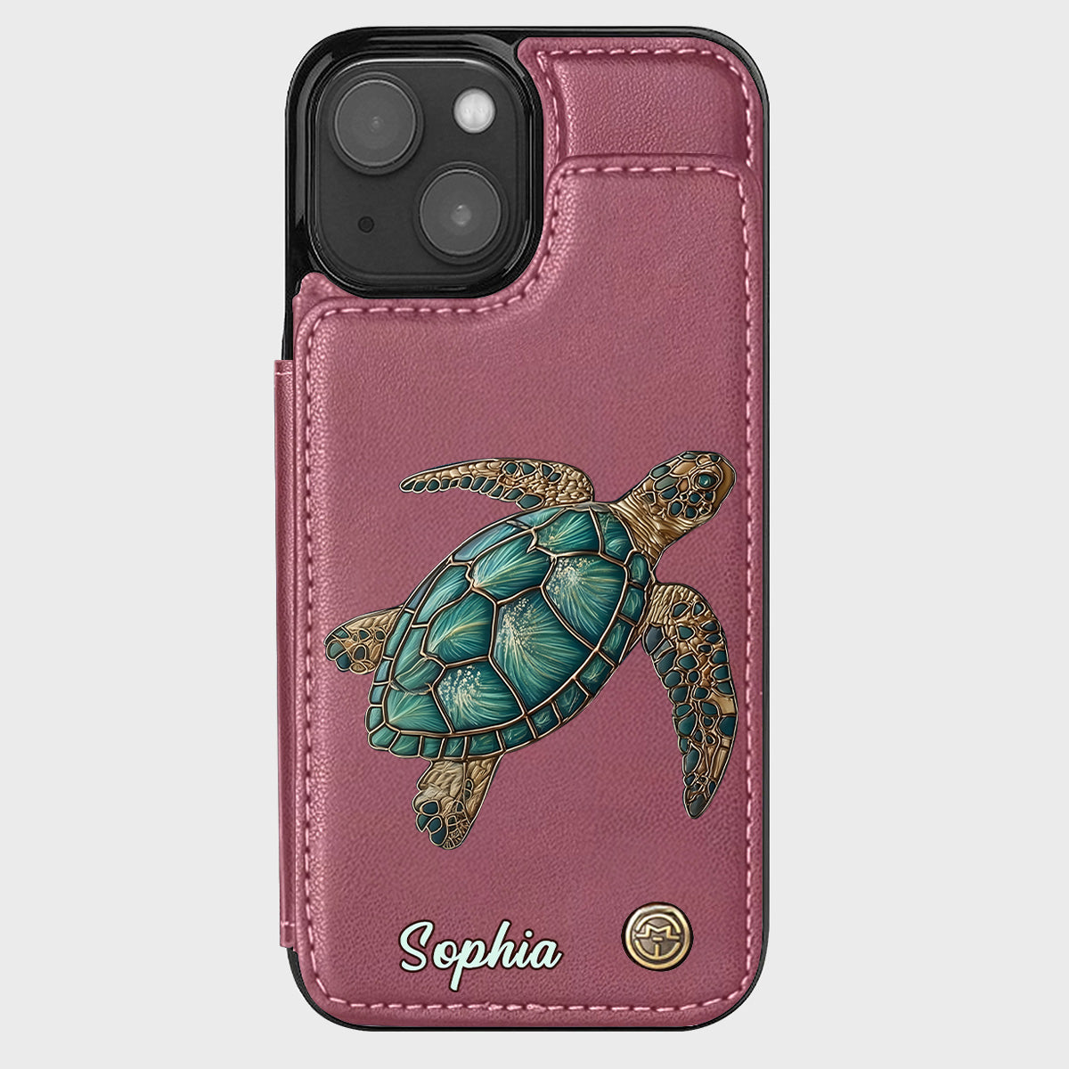 Love Turtles - Personalized Turtle Wallet Phone Case