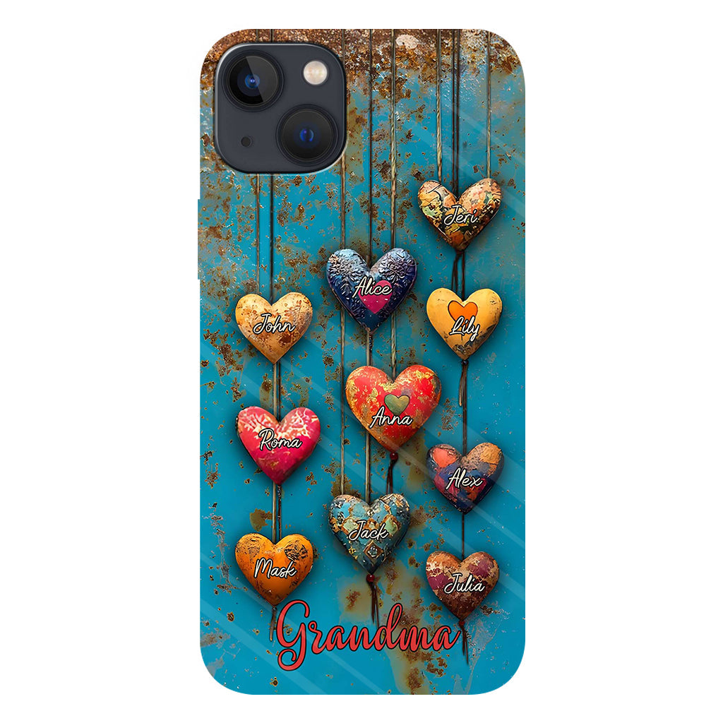 Grandma's Mom's Sweethearts - Personalized Grandma Full Print Phone Case