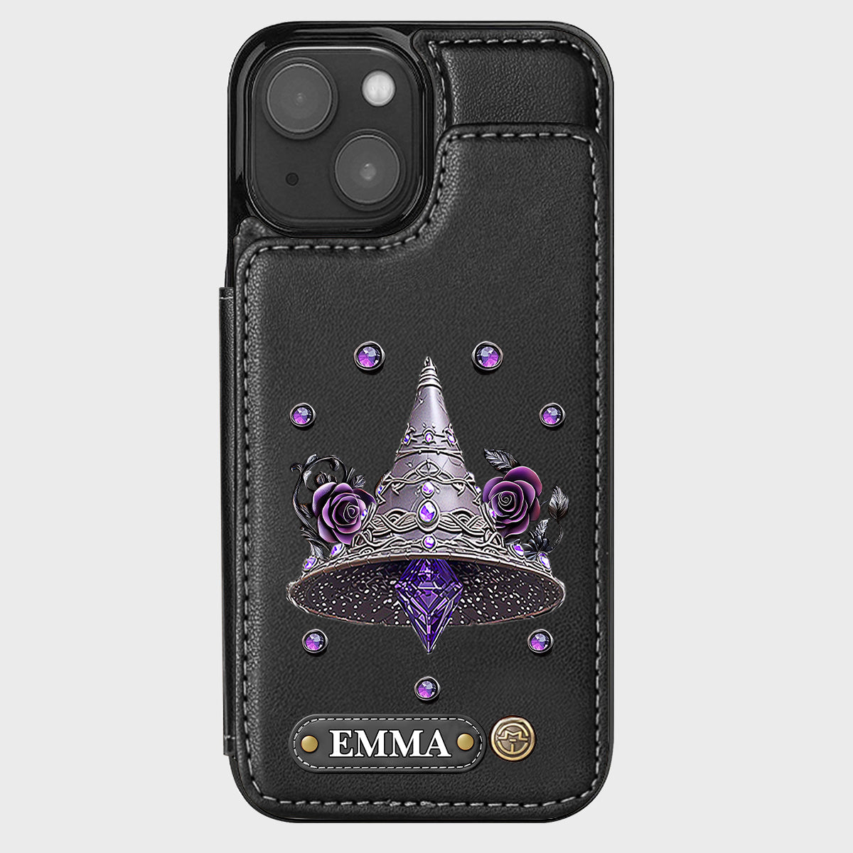 Beautiful Witch Hat - Personalized Witch Wallet Phone Case