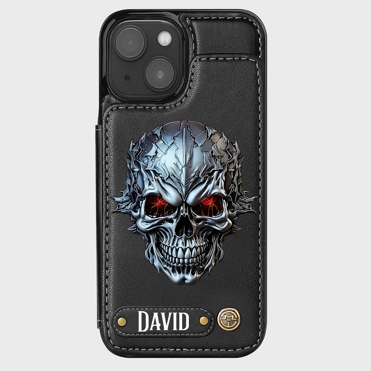 Cool Skull - Personalized Skull Wallet Phone Case