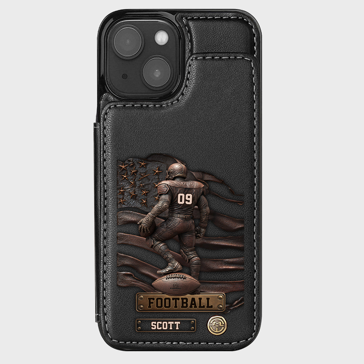Game Day - Personalized Football Wallet Phone Case