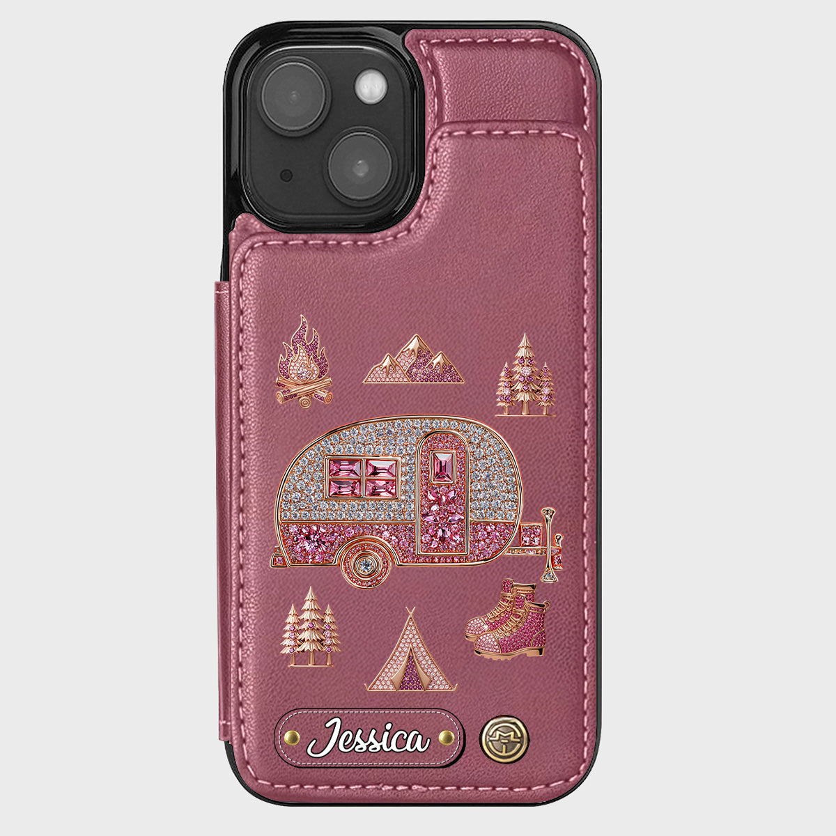 Love Camping - Personalized Camping Wallet Phone Case