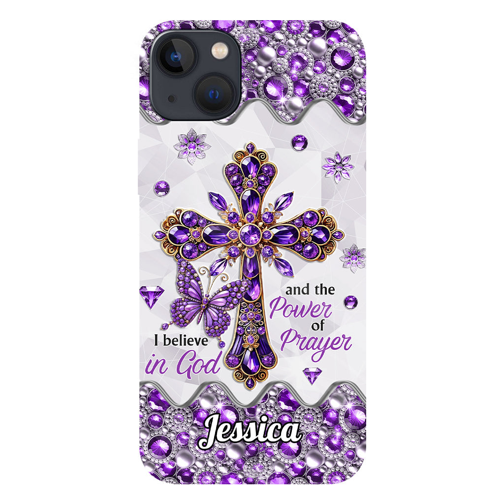 I Believe In God - Personalized Christian Full Print Phone Case