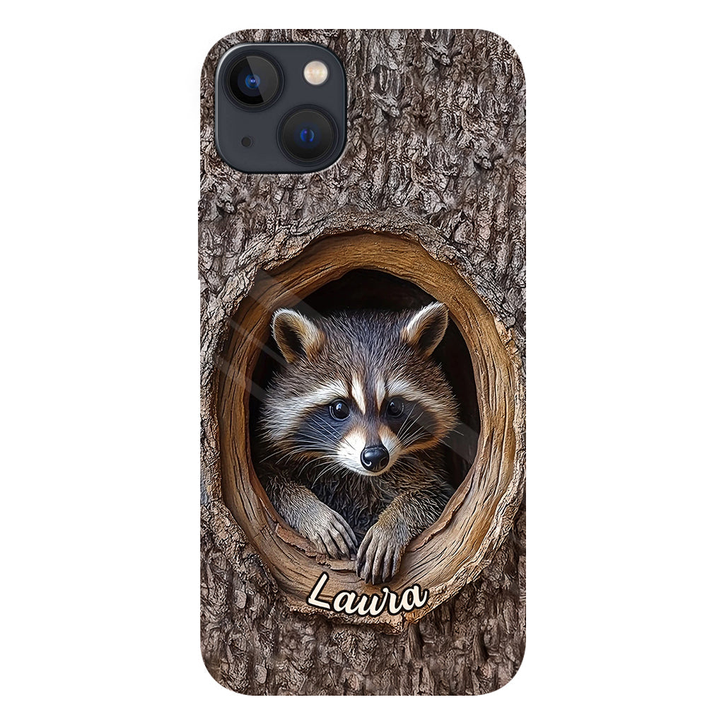 Adorable Raccoon - Personalized Raccoon Full Print Phone Case