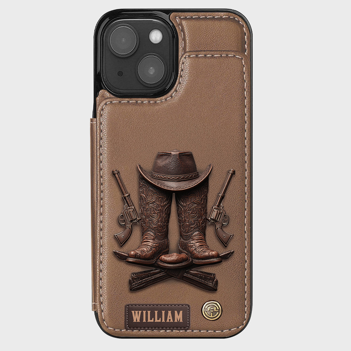 Western Spirit - Personalized Western Outfit Wallet Phone Case