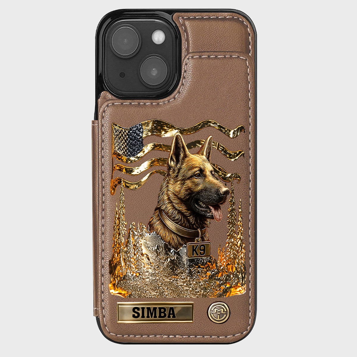 Love My Dog - Personalized German Shepherd Dog Wallet Phone Case