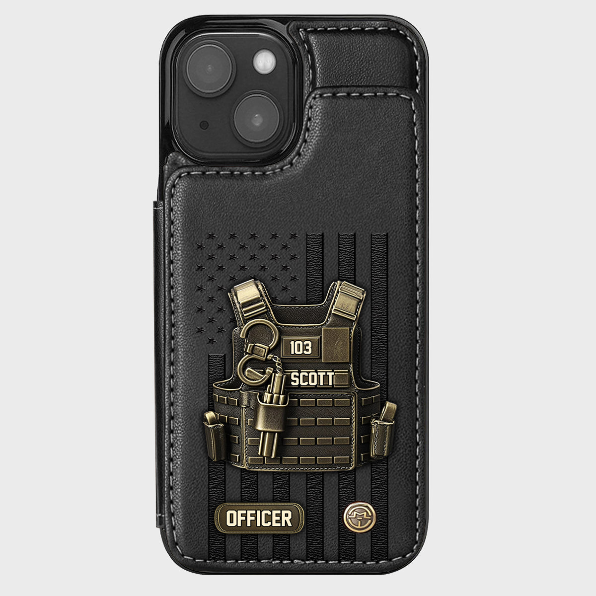 Proud Police - Personalized Police Officer Wallet Phone Case