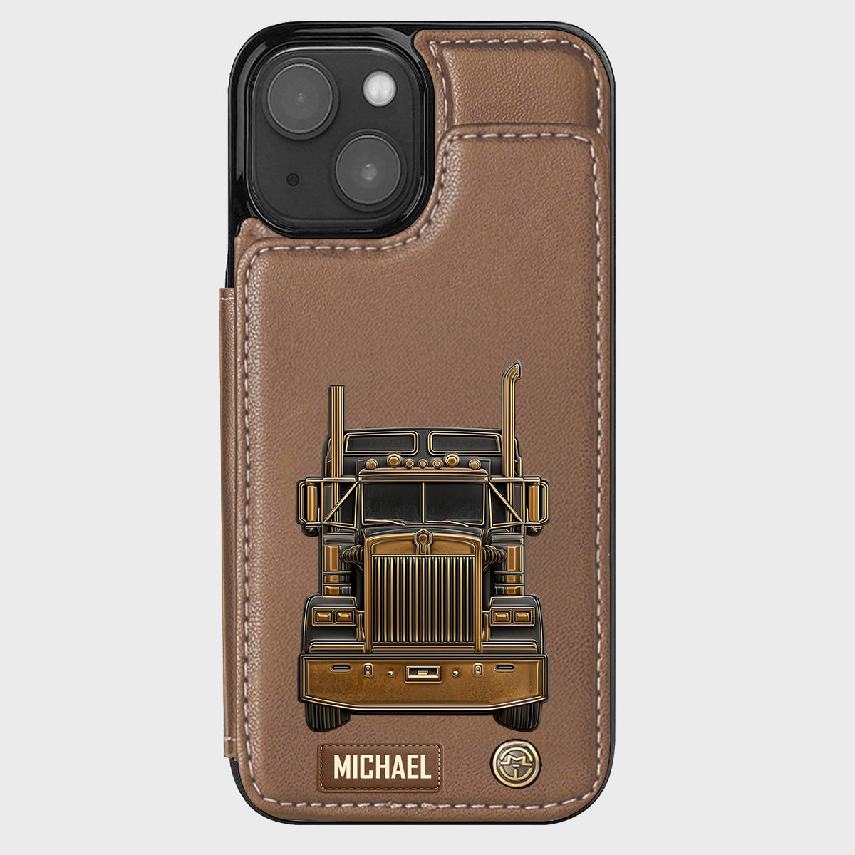 Truck Driver - Personalized Trucker Wallet Phone Case