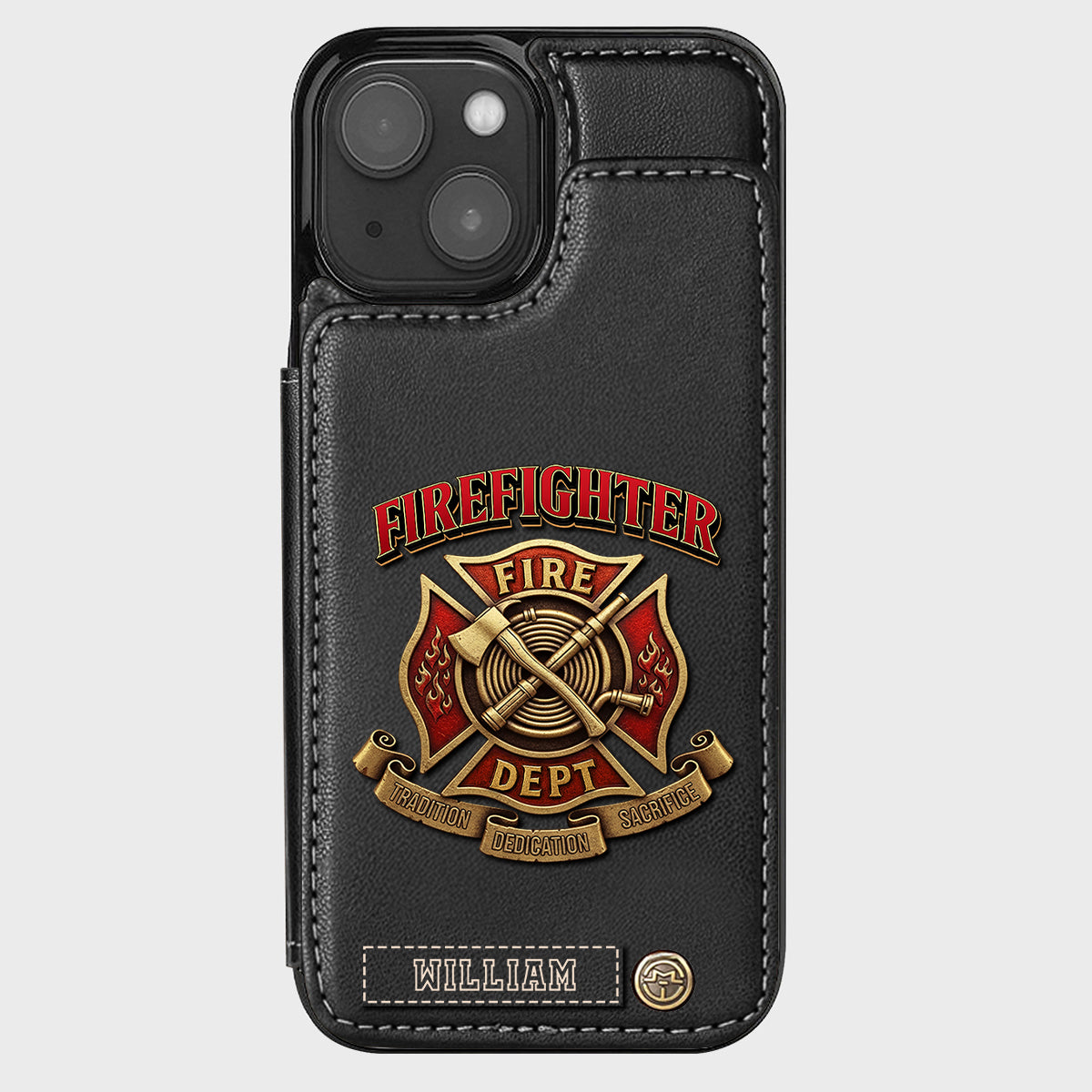 Proud Firefighter - Personalized Firefighter Wallet Phone Case