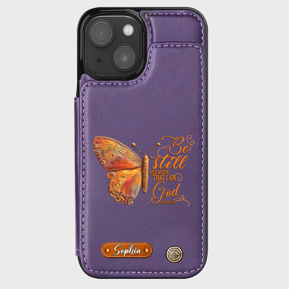 Be Still And Know That I Am God - Personalized Christian Wallet Phone Case
