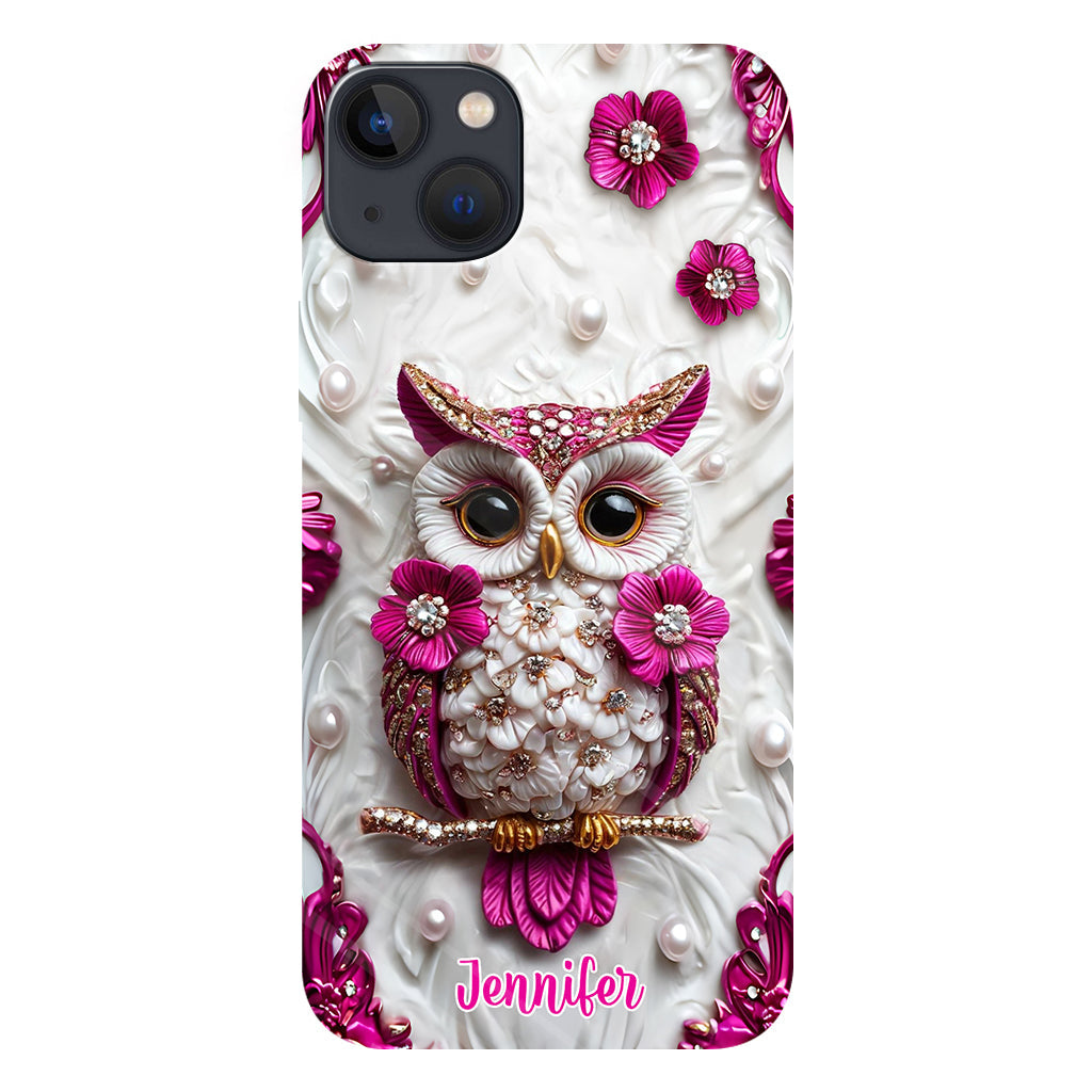 Beautiful Owl - Personalized Owl Full Print Phone Case