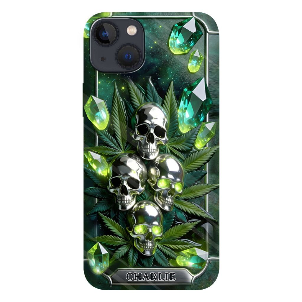 Smokers - Personalized Weed Full Print Phone Case & Phone Grip