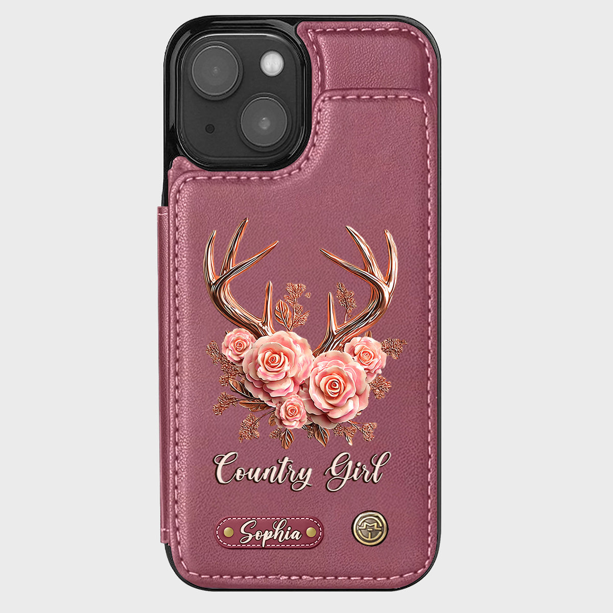 Country Girl - Personalized Hunting Wallet Phone Case