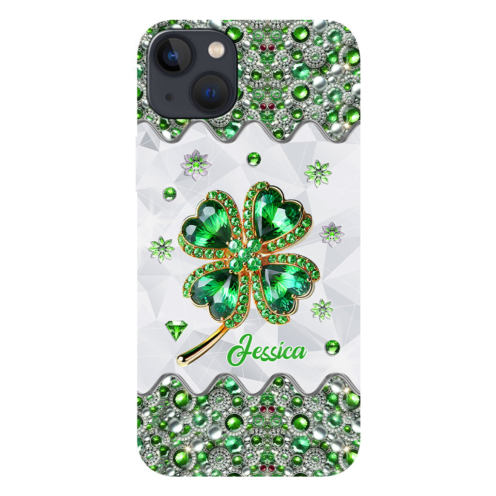 Lucky Four-Leaf Clover - Personalized Saint Patrick's Day Full Print Phone Case