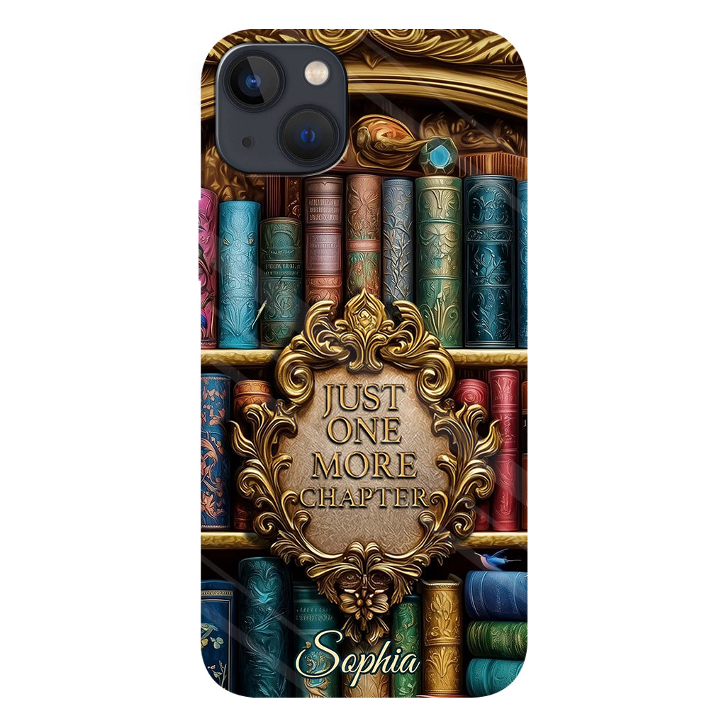 Just One More Chapter - Personalized Book Full Print Phone Case