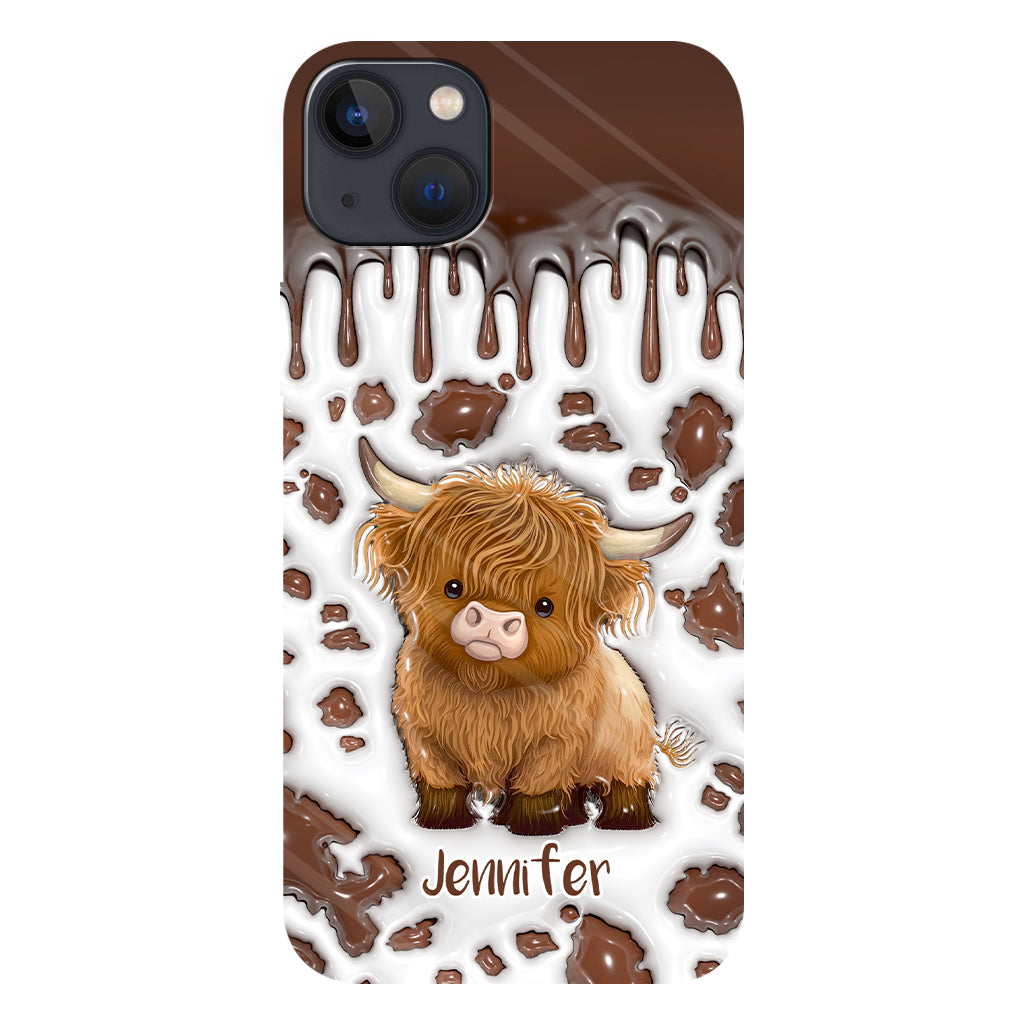 Just A Girl Who Loves Highland Cow - Personalized Full Print Phone Case