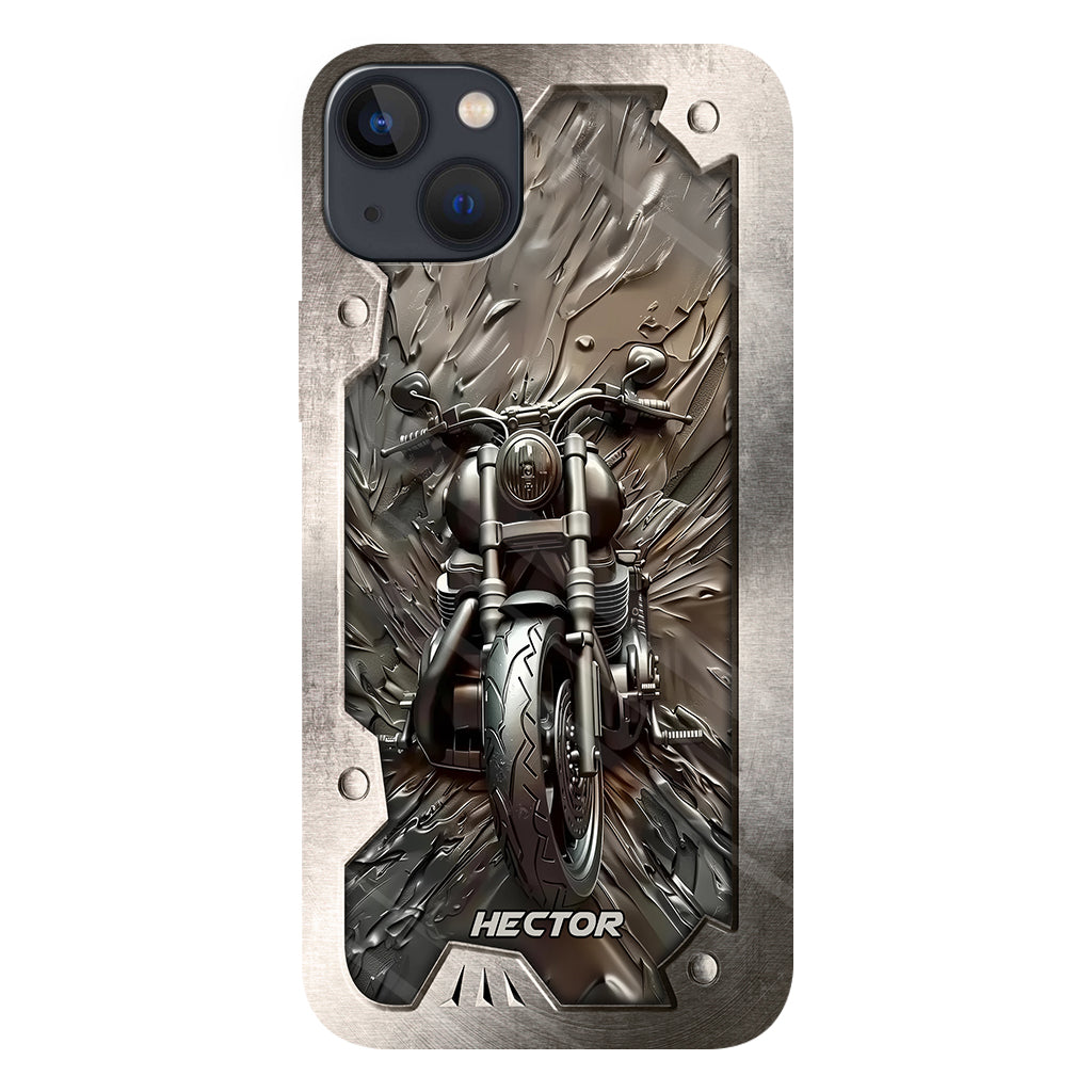 Vintage Motorcycle - Personalized Biker Full Print Phone Case