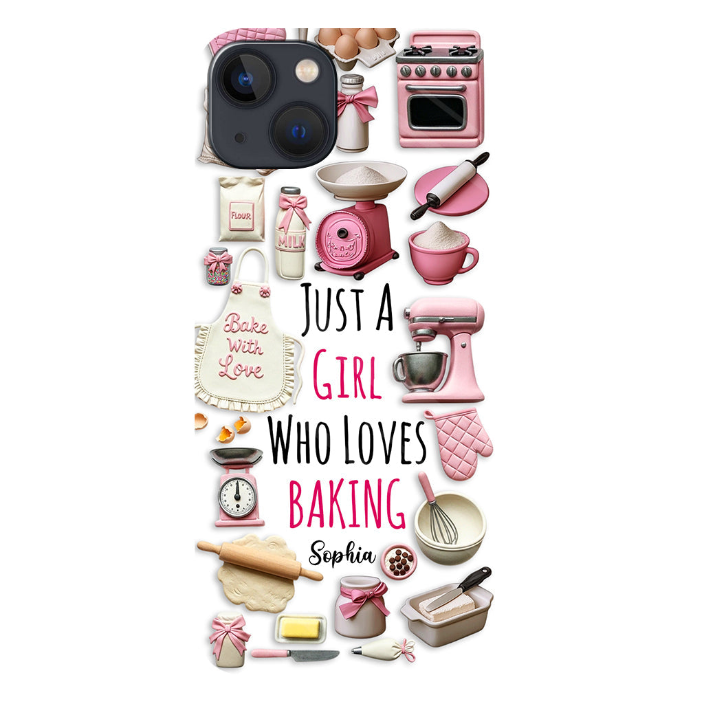 Just A Girl Who Loves Baking - Personalized Baking Full Print Phone Case