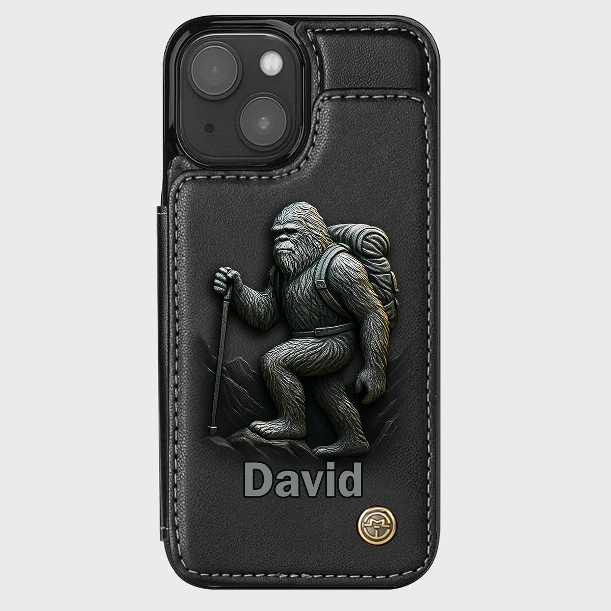 Sasquatch - Personalized Hiking Wallet Phone Case